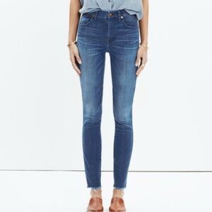 Madewell 9” Mid Rise Skinny Jeans 25